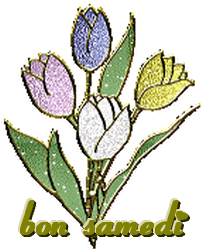 Gif animé Bon samedi fleurs